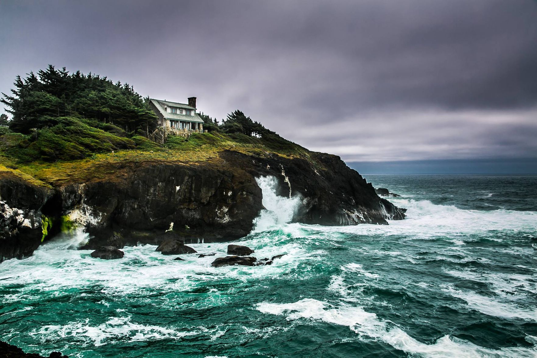 Stormy winter day